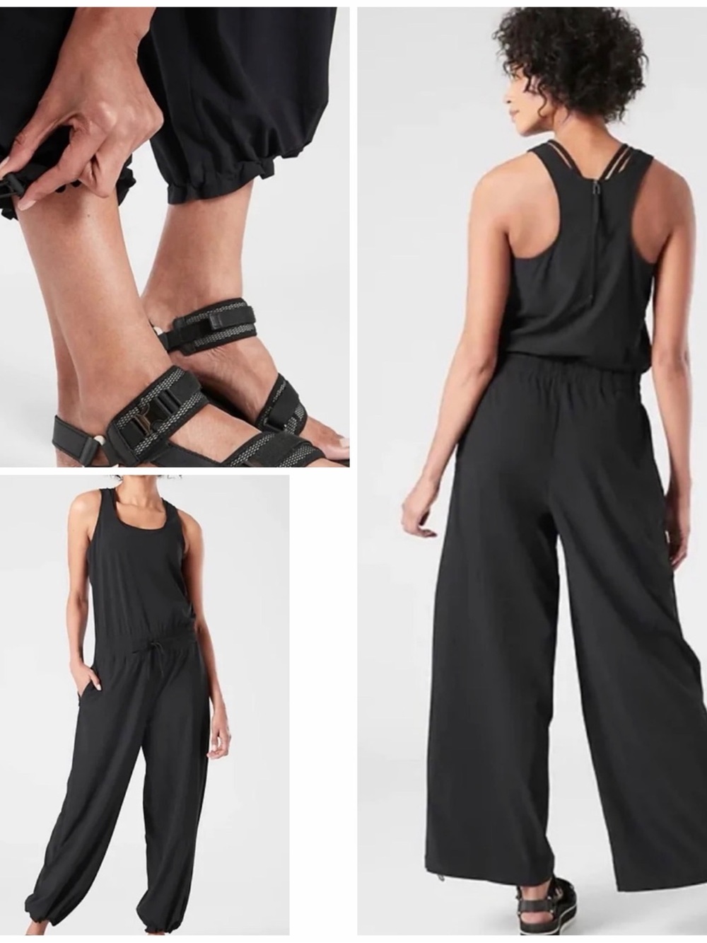 Athleta, REVIVE romper, size 12, black